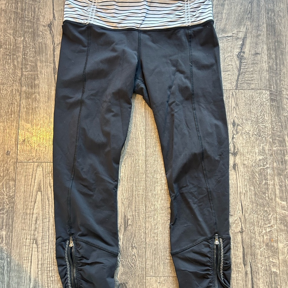Black crop Leggings